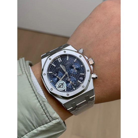 Audemars Piguet-Royal Oak Chrono 26240ST 41mm SS/SS Black Dial APS SH4401 Super Clone