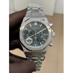 Audemars Piguet-Royal Oak Chrono 26240ST 41mm SS/SS Green Dial APS SH4401 Super Clone