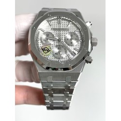 Audemars Piguet-Royal Oak Chrono 26240ST 41mm SS/SS Silver Dial APS SH4401 Super Clone