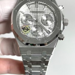 Audemars Piguet-Royal Oak Chrono 26240ST 41mm SS/SS Silver Dial APS SH4401 Super Clone