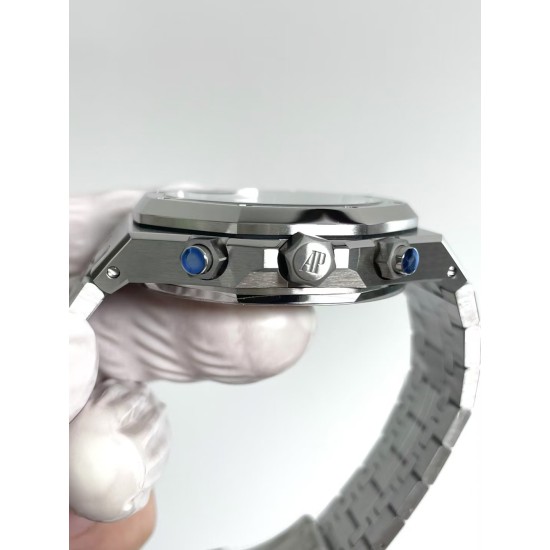 Audemars Piguet-Royal Oak Chrono 26240ST 41mm SS/SS Silver Dial APS SH4401 Super Clone