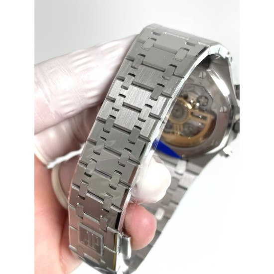 Audemars Piguet-Royal Oak Chrono 26240ST 41mm SS/SS Silver Dial APS SH4401 Super Clone