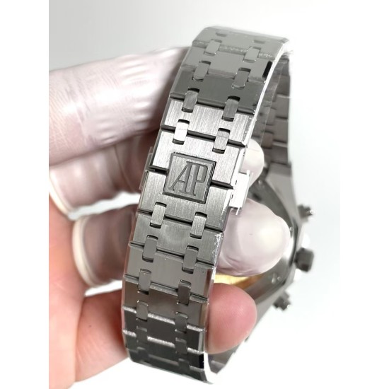 Audemars Piguet-Royal Oak Chrono 26240ST 41mm SS/SS Silver Dial APS SH4401 Super Clone