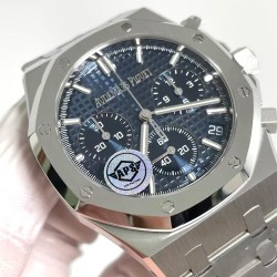 Audemars Piguet-Royal Oak Chrono 26240ST 41mm SS/SS Blue Dial APS SH4401 Super Clone