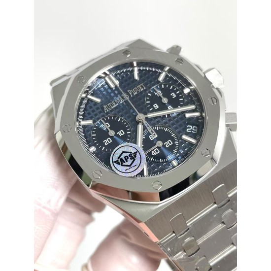 Audemars Piguet-Royal Oak Chrono 26240ST 41mm SS/SS Blue Dial APS SH4401 Super Clone