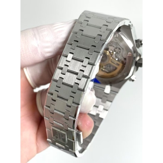 Audemars Piguet-Royal Oak Chrono 26240ST 41mm SS/SS Blue Dial APS SH4401 Super Clone