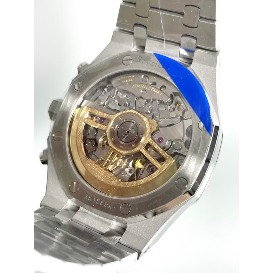 Audemars Piguet-Royal Oak Chrono 26240ST 41mm SS/SS Blue Dial APS SH4401 Super Clone