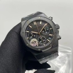 Audemars Piguet-Royal Oak Chrono 26240CE 41mm Ceramic/Cer Black Dial APS SH4401 Super Clone