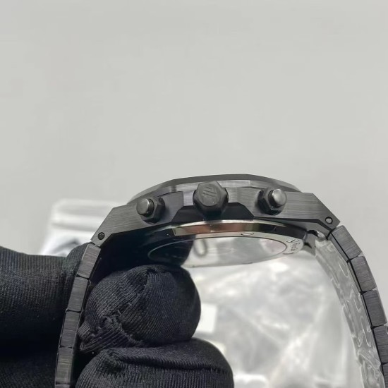 Audemars Piguet-Royal Oak Chrono 26240CE 41mm Ceramic/Cer Black Dial APS SH4401 Super Clone