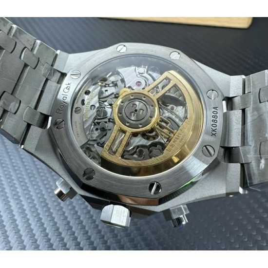 Audemars Piguet-Royal Oak Chrono 26240ST 41mm SS/SS Green Dial APS SH4401 Super Clone