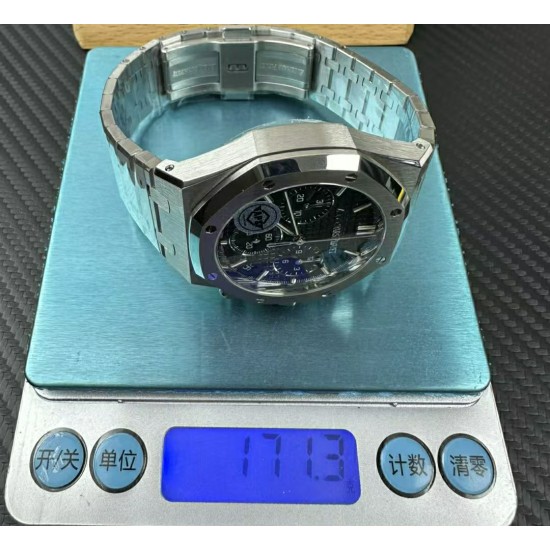 Audemars Piguet-Royal Oak Chrono 26240ST 41mm SS/SS Green Dial APS SH4401 Super Clone