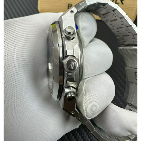 Audemars Piguet-Royal Oak Chrono 26240ST 41mm SS/SS Green Dial APS SH4401 Super Clone