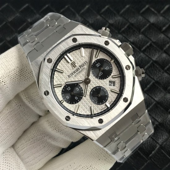 Audemars Piguet-Royal Oak Chrono 26331ST 41mm SS/SS White/Blk APW+F DD4801