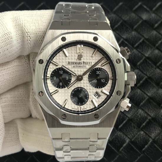 Audemars Piguet-Royal Oak Chrono 26331ST 41mm SS/SS White/Blk APW+F DD4801