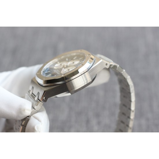 Audemars Piguet-Royal Oak Chronograph 26331ST SS/SS Blue/Wht OMF A7750