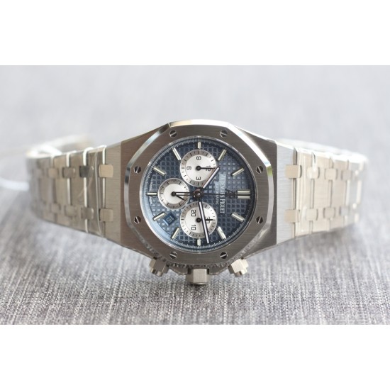 Audemars Piguet-Royal Oak Chronograph 26331ST SS/SS Blue/Wht OMF A7750