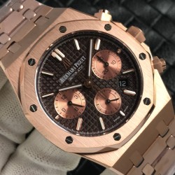 Audemars Piguet-Royal Oak Chronograph 26331ST RG/RG Brown OMF A7750