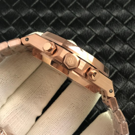 Audemars Piguet-Royal Oak Chronograph 26331ST RG/RG Brown OMF A7750