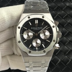 Audemars Piguet-Royal Oak Chrono 26331 SS/SS Black/White IPF A7750