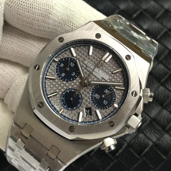 Audemars Piguet-Royal Oak Chrono 26331ST 41mm SS/SS Grey/Blk BF A7750