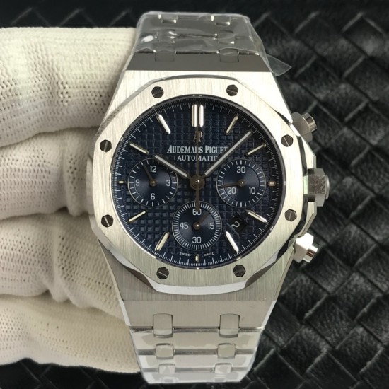 Audemars Piguet-Royal Oak Chronograph 26331ST SS/SS Grey/Blue OMF A7750