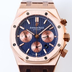 Audemars Piguet-Royal Oak Chronograph 26331ST RG/RG Blue OMF A7750