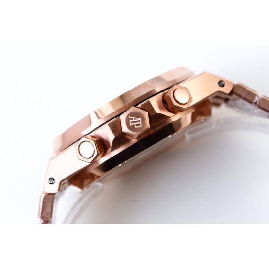 Audemars Piguet-Royal Oak Chronograph 26331ST RG/RG Blue OMF A7750