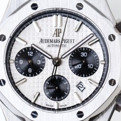 Audemars Piguet-Royal Oak Chrono 26331 SS/SS White/Black IPF A7750