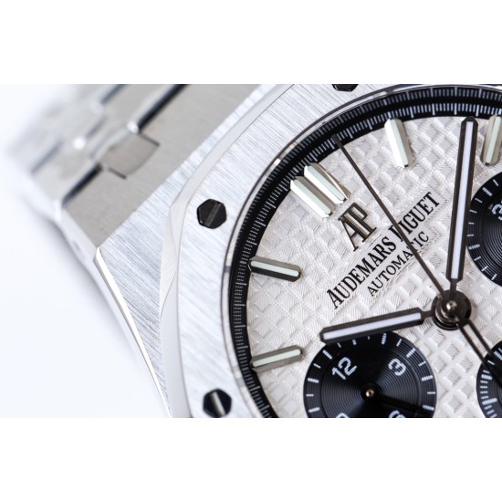 Audemars Piguet-Royal Oak Chrono 26331 SS/SS White/Black IPF A7750