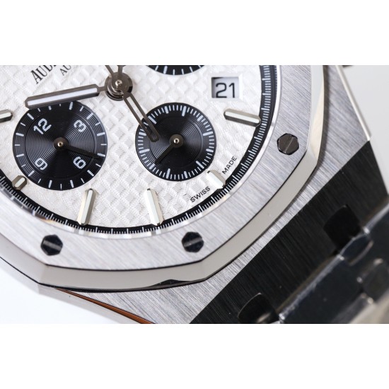 Audemars Piguet-Royal Oak Chrono 26331 SS/SS White/Black IPF A7750