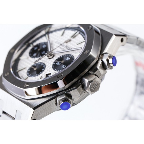 Audemars Piguet-Royal Oak Chrono 26331 SS/SS White/Black IPF A7750