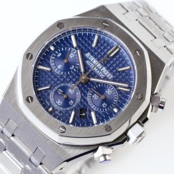 Audemars Piguet-Royal Oak Chronograph 26331 SS/SS Blue/Blue OMF A7750