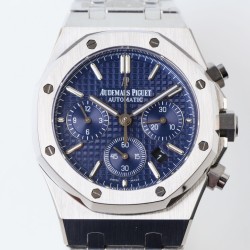 Audemars Piguet-Royal Oak Chronograph 26331 SS/SS Blue/Blue OMF A7750