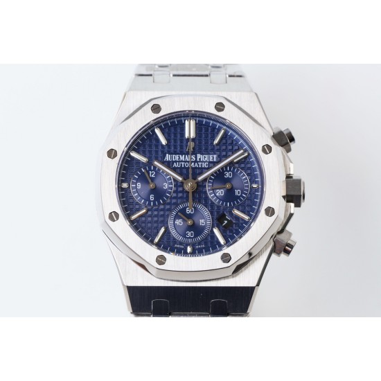 Audemars Piguet-Royal Oak Chronograph 26331 SS/SS Blue/Blue OMF A7750