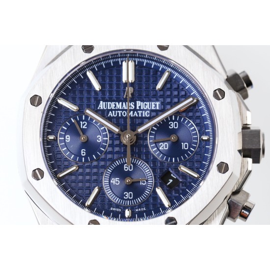 Audemars Piguet-Royal Oak Chronograph 26331 SS/SS Blue/Blue OMF A7750