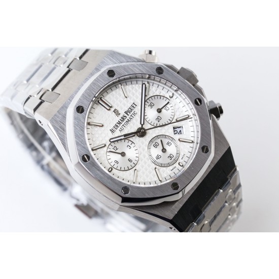 Audemars Piguet-Royal Oak Chrono 26331ST 41mm SS/SS White/Blk APW+F DD4801