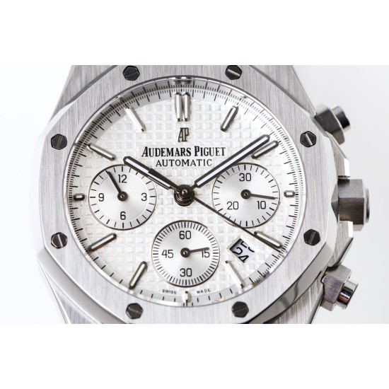 Audemars Piguet-Royal Oak Chrono 26331ST 41mm SS/SS White/Blk APW+F DD4801