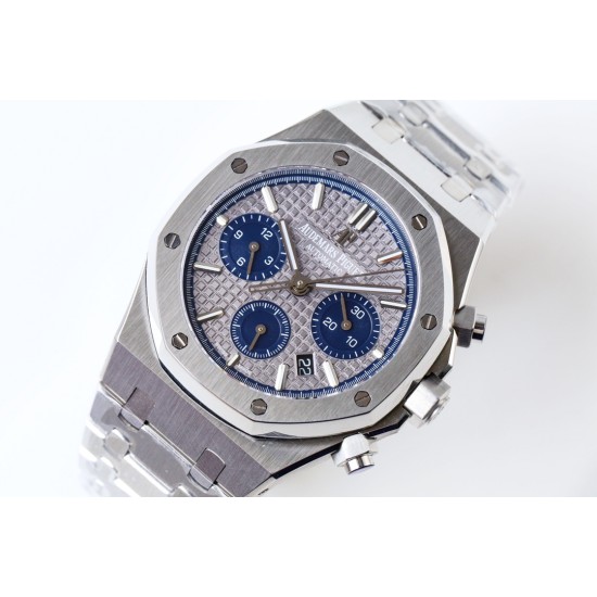 Audemars Piguet-Royal Oak Chronograph 26331ST SS/SS Grey/Blue OMF A7750