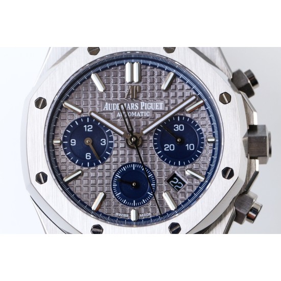 Audemars Piguet-Royal Oak Chronograph 26331ST SS/SS Grey/Blue OMF A7750