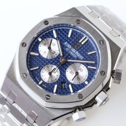 Audemars Piguet-Royal Oak Chrono 26331 SS/SS Blue/White IPF A7750