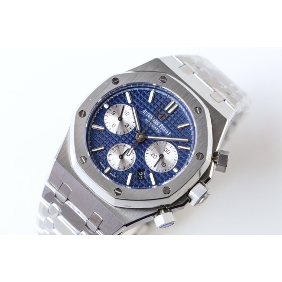 Audemars Piguet-Royal Oak Chrono 26331 SS/SS Blue/White IPF A7750