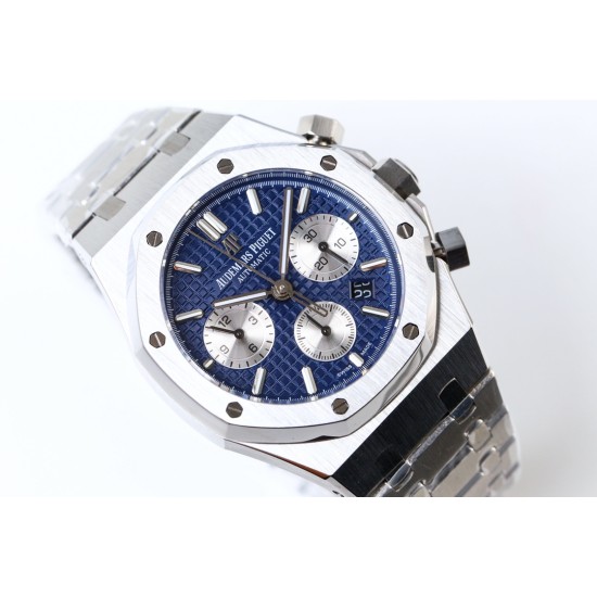 Audemars Piguet-Royal Oak Chrono 26331 SS/SS Blue/White IPF A7750