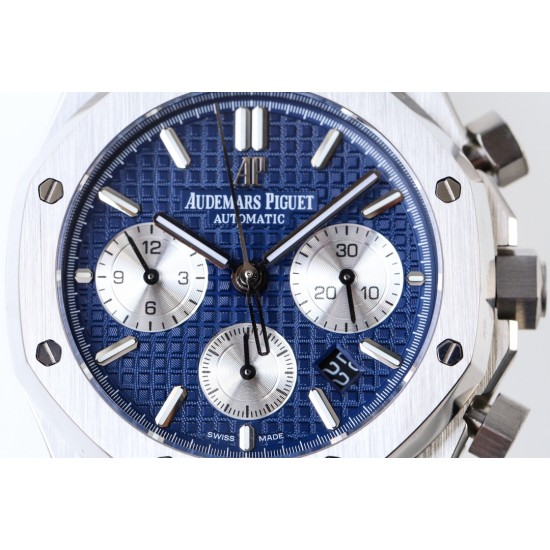 Audemars Piguet-Royal Oak Chrono 26331 SS/SS Blue/White IPF A7750