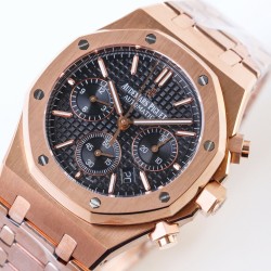 Audemars Piguet-Royal Oak Chronograph 26331ST RG/RG F.Black OMF A7750