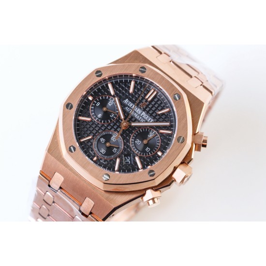 Audemars Piguet-Royal Oak Chronograph 26331ST RG/RG F.Black OMF A7750