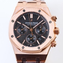 Audemars Piguet-Royal Oak Chronograph 26331ST RG/RG F.Black OMF A7750