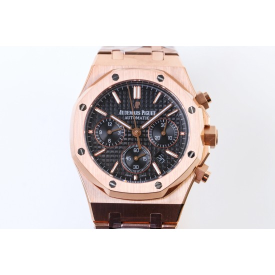 Audemars Piguet-Royal Oak Chronograph 26331ST RG/RG F.Black OMF A7750