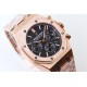 Audemars Piguet-Royal Oak Chronograph 26331ST RG/RG F.Black OMF A7750