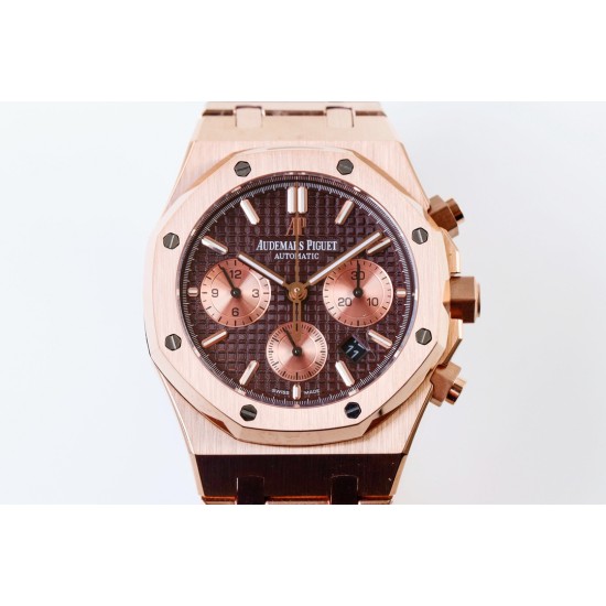 Audemars Piguet-Royal Oak Chrono 26331 RG/RG Brown/RG IPF A7750