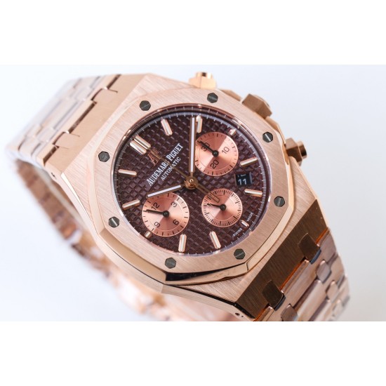 Audemars Piguet-Royal Oak Chrono 26331 RG/RG Brown/RG IPF A7750